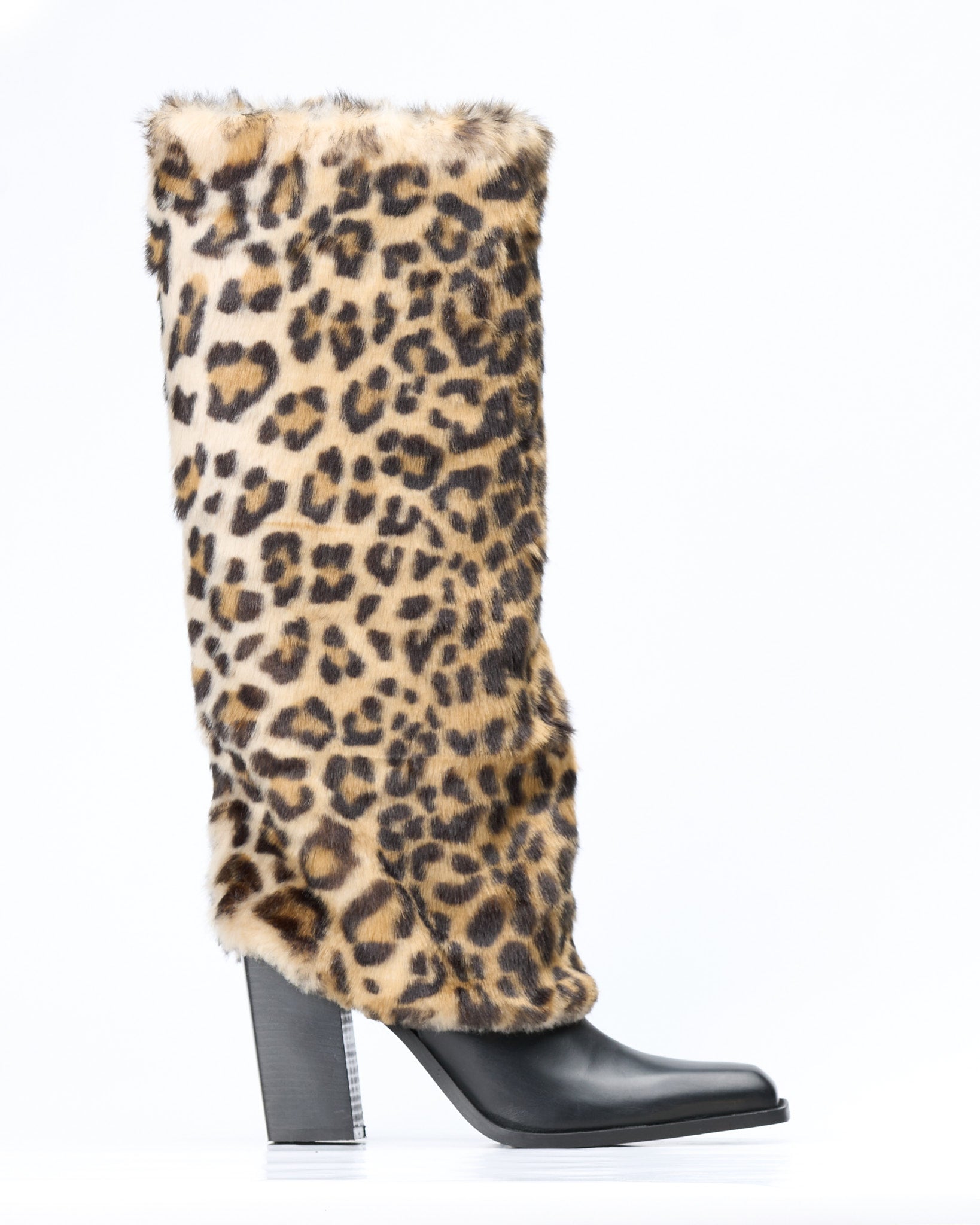 Stivale in pelle Leopard