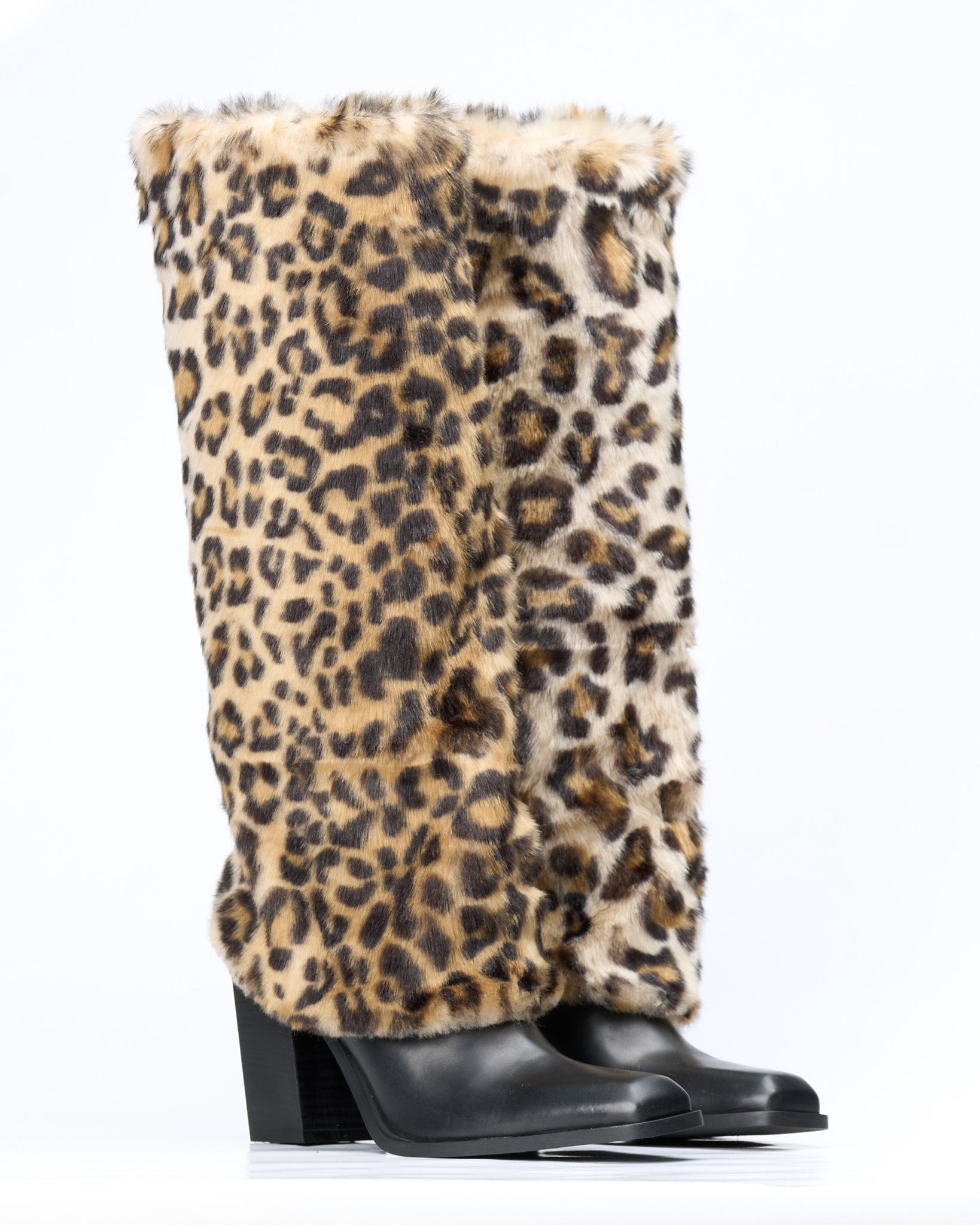 Stivale in pelle Leopard