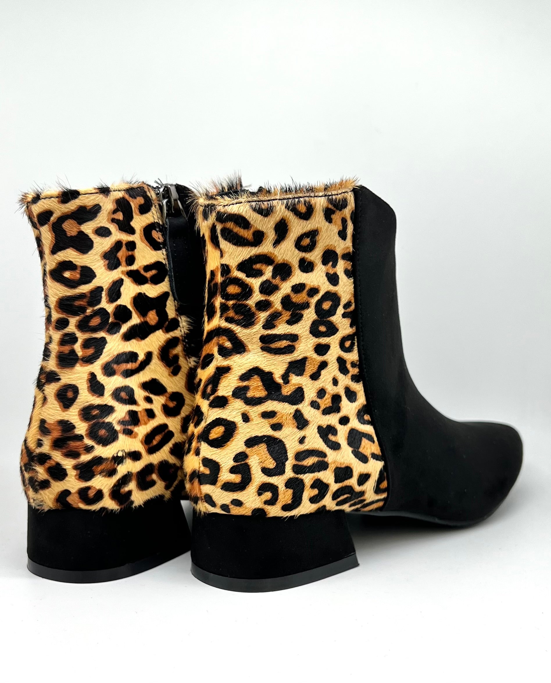 Stivaletto camoscio maculato