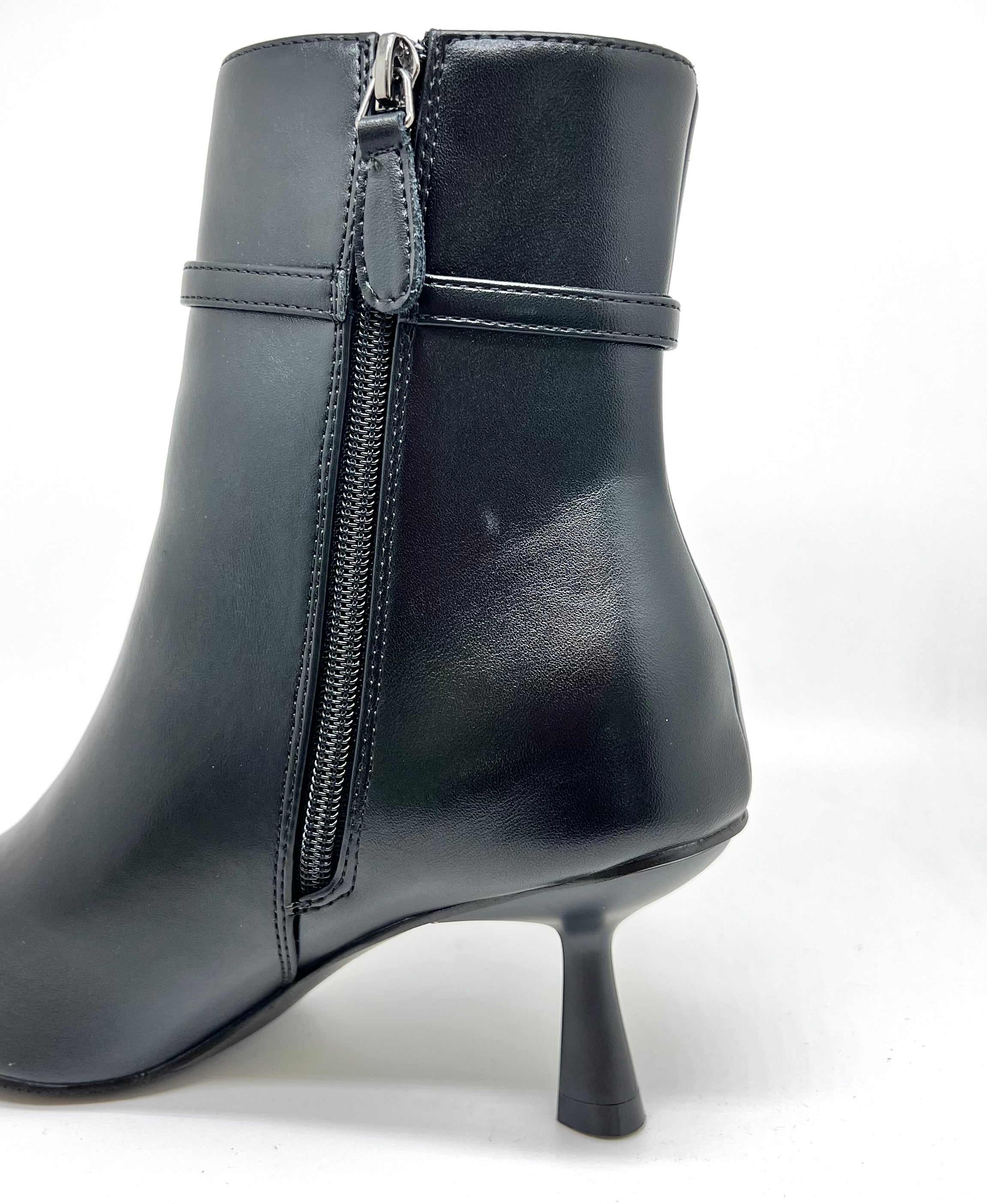 Stivaletto pelle nero Sharon