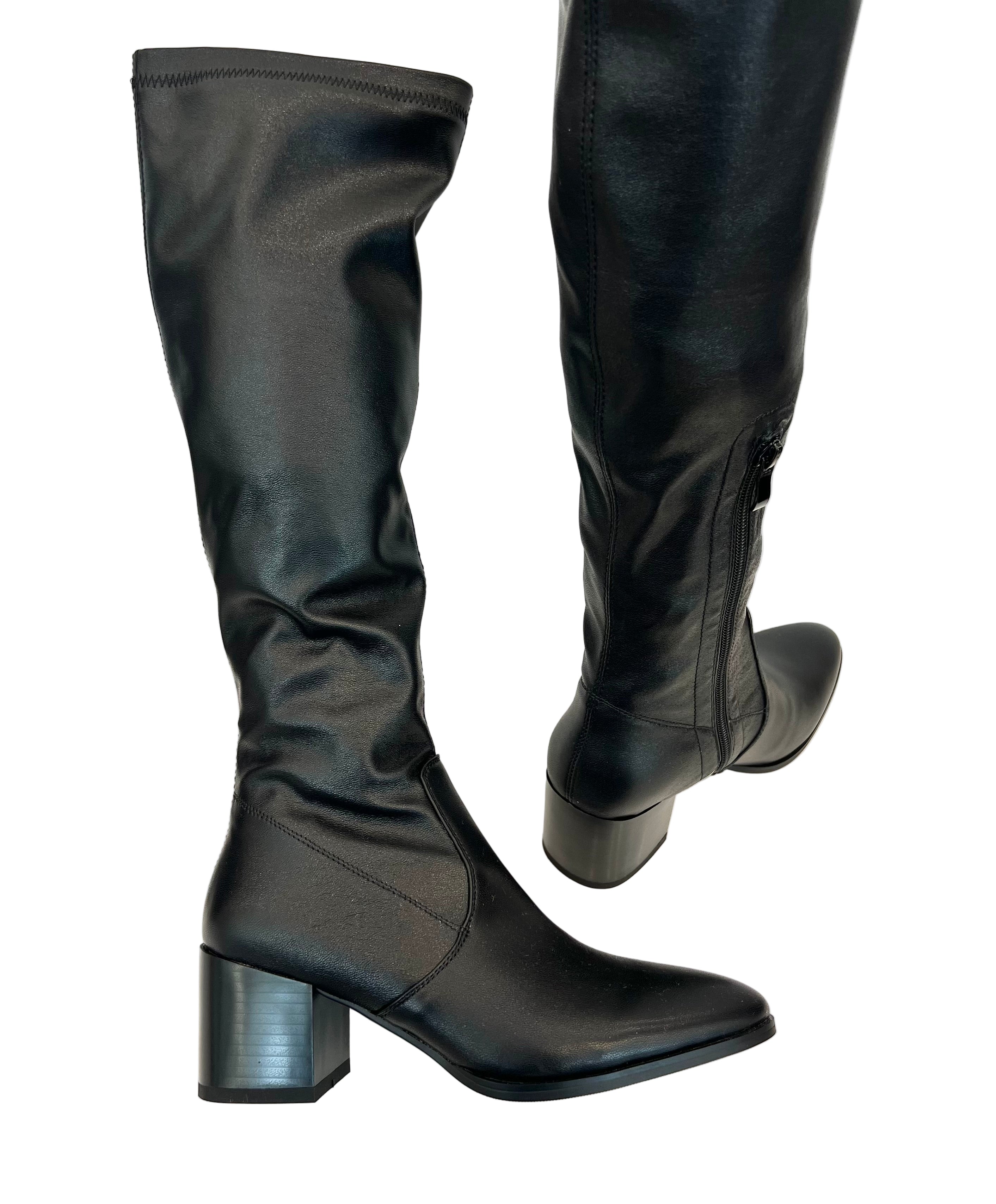 Stivale elasticizzato nero