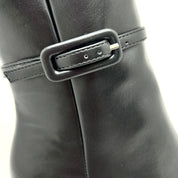 Stivaletto pelle nero Sharon
