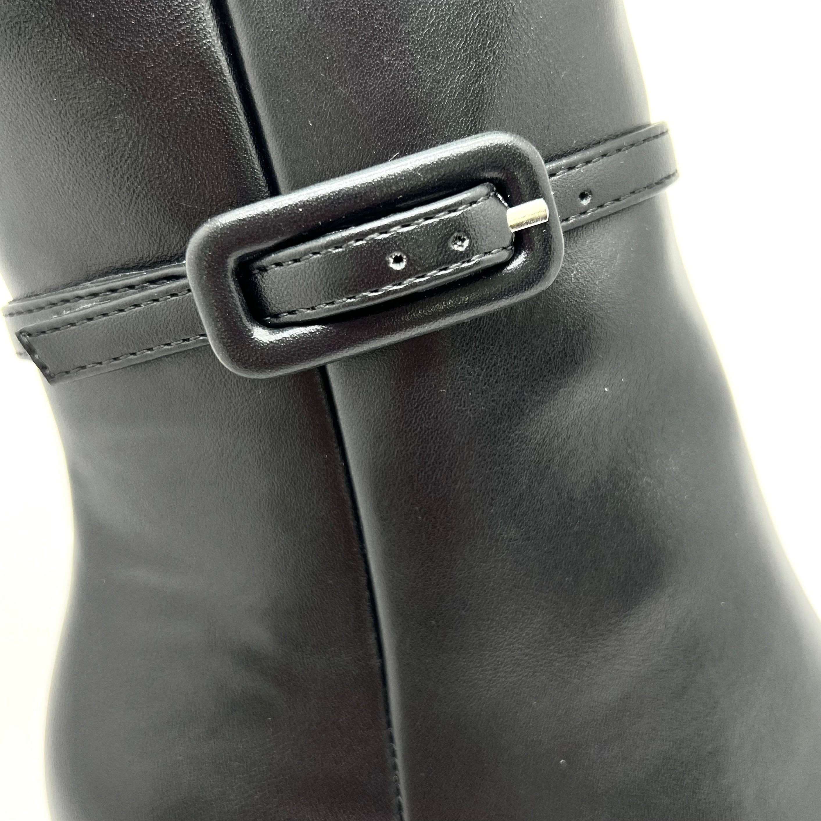 Stivaletto pelle nero Sharon