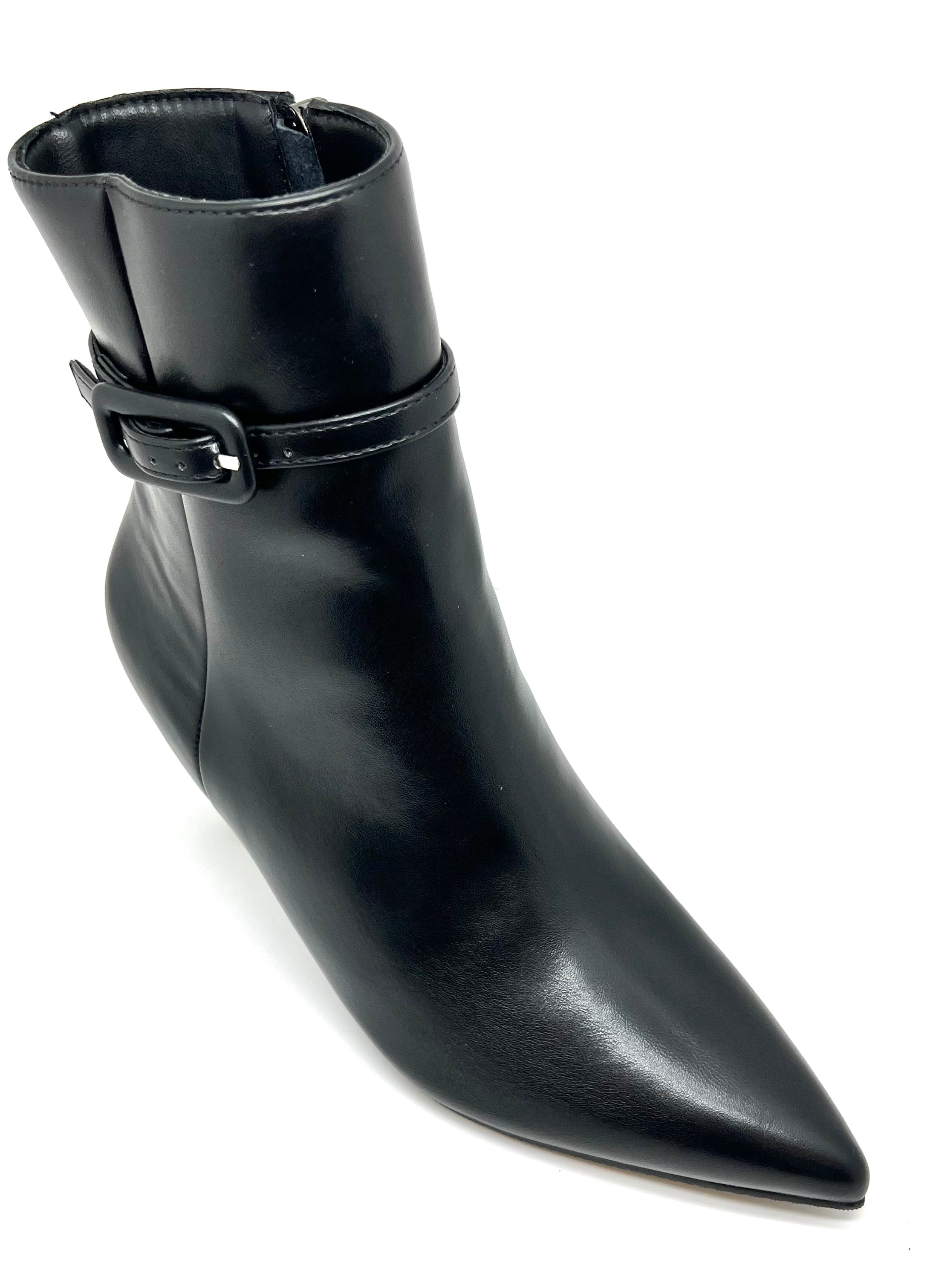 Stivaletto pelle nero Sharon