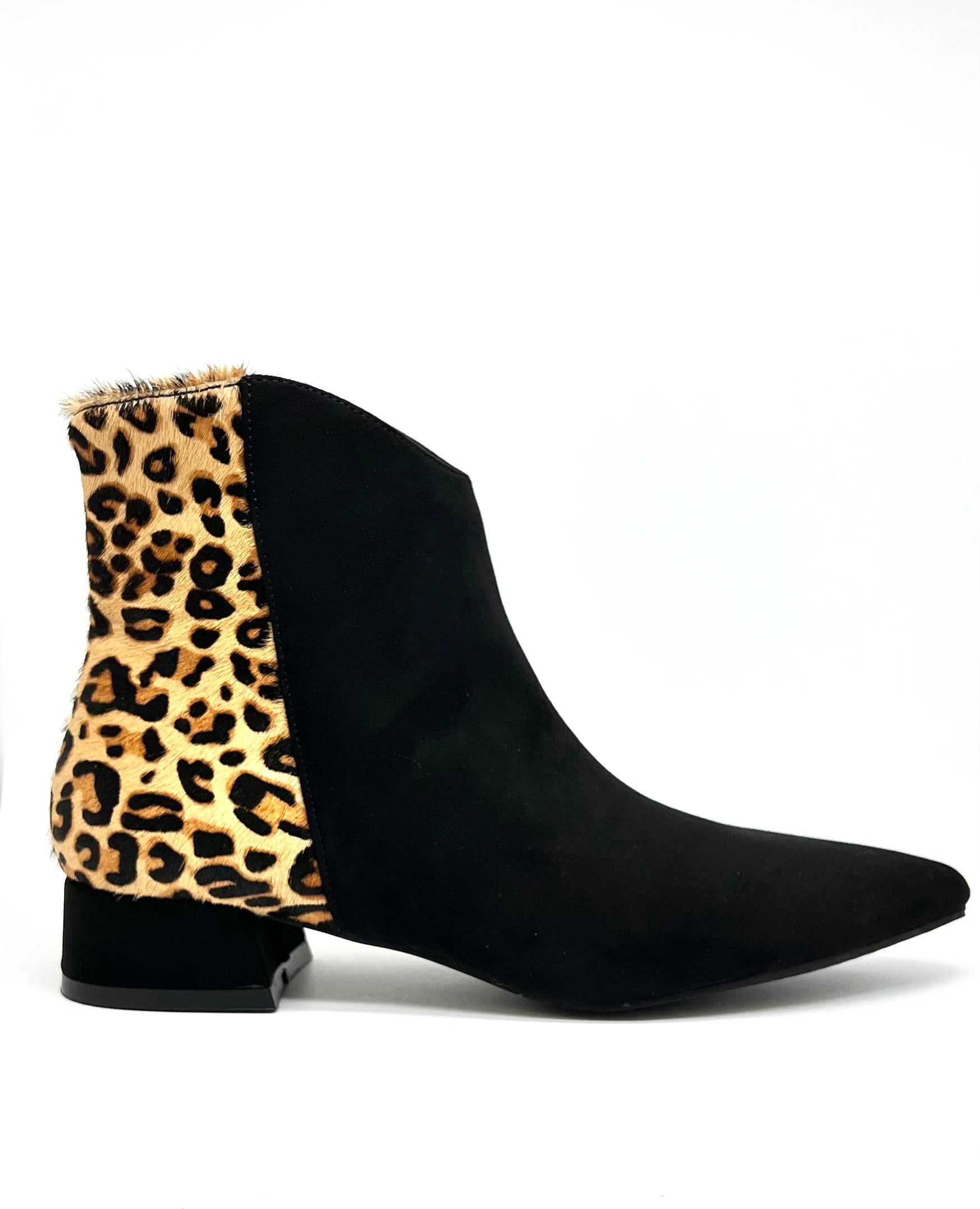 Stivaletto camoscio maculato