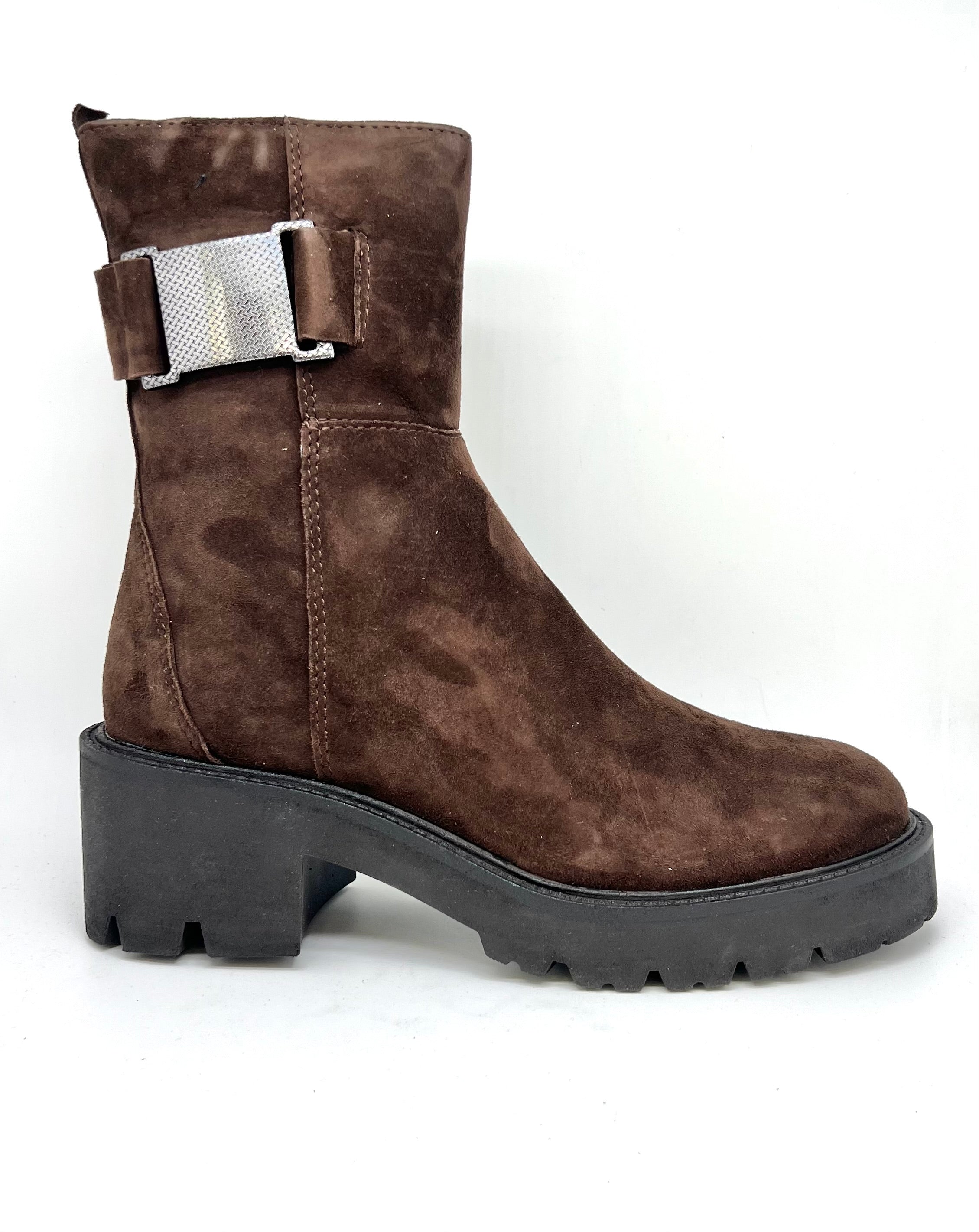 Stivaletto camoscio moro Debby