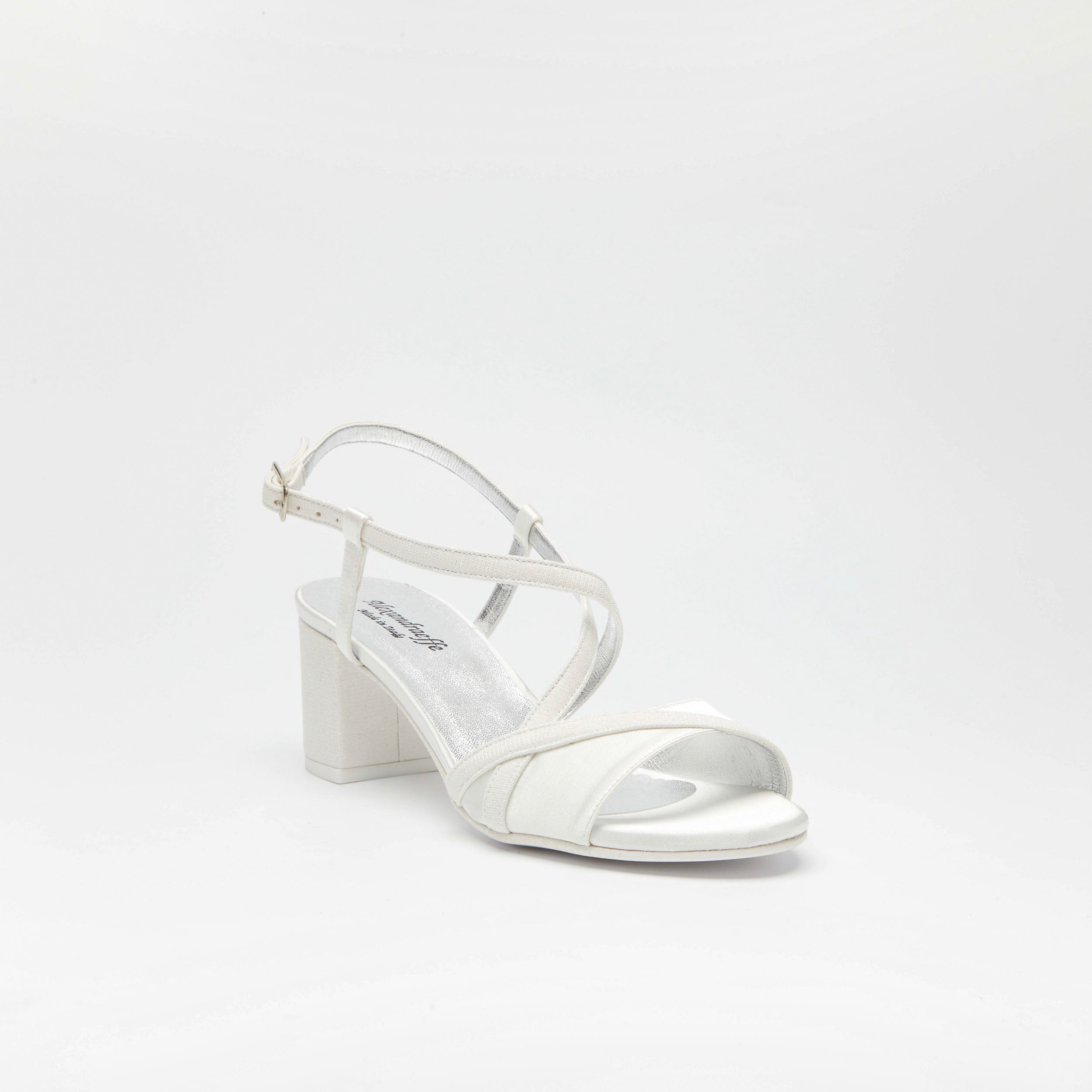 Sandalo Sposa tacco basso