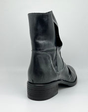 Tronchetto in pelle nera vintage made in Italy ho