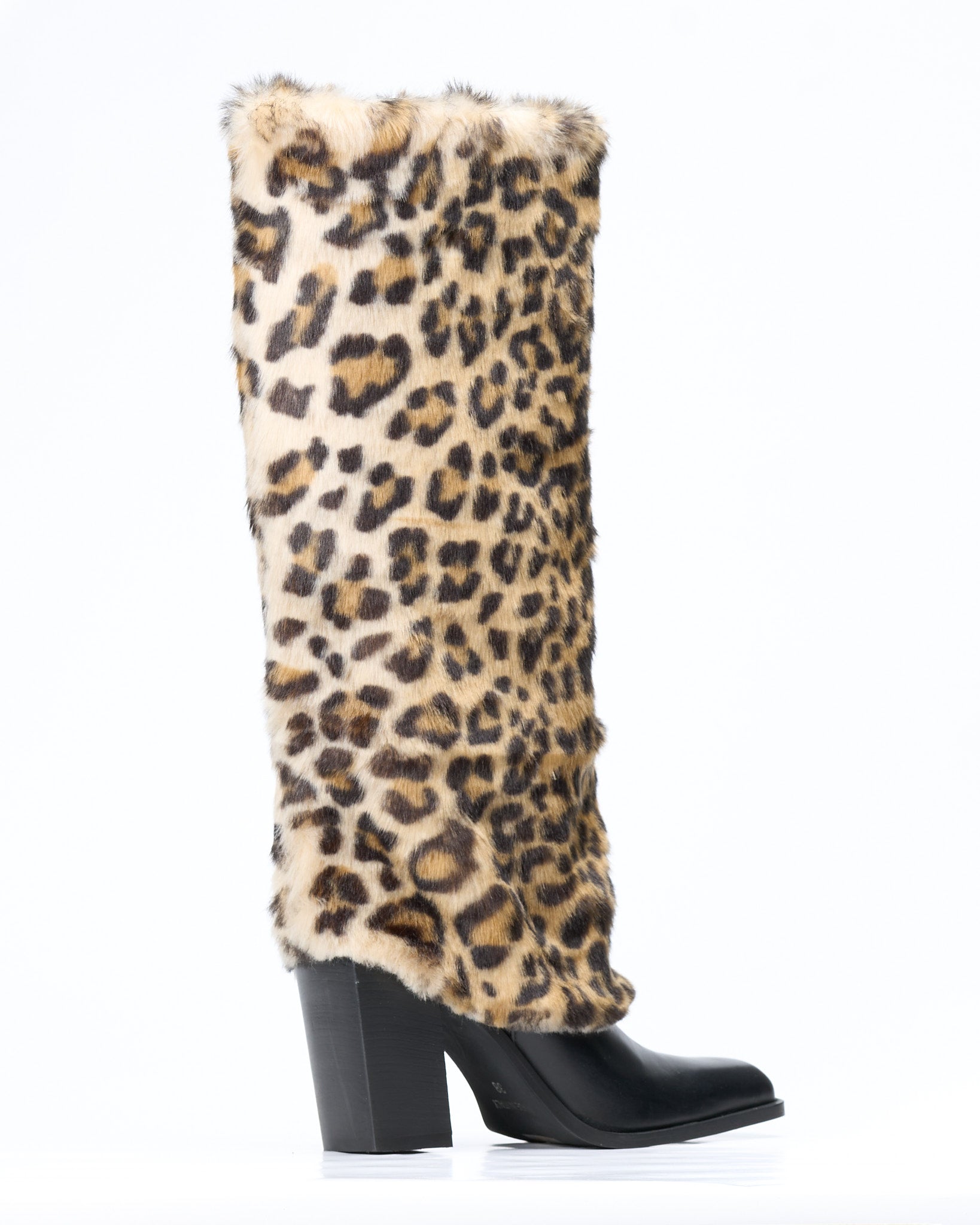 Stivale in pelle Leopard