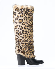 Stivale in pelle Leopard