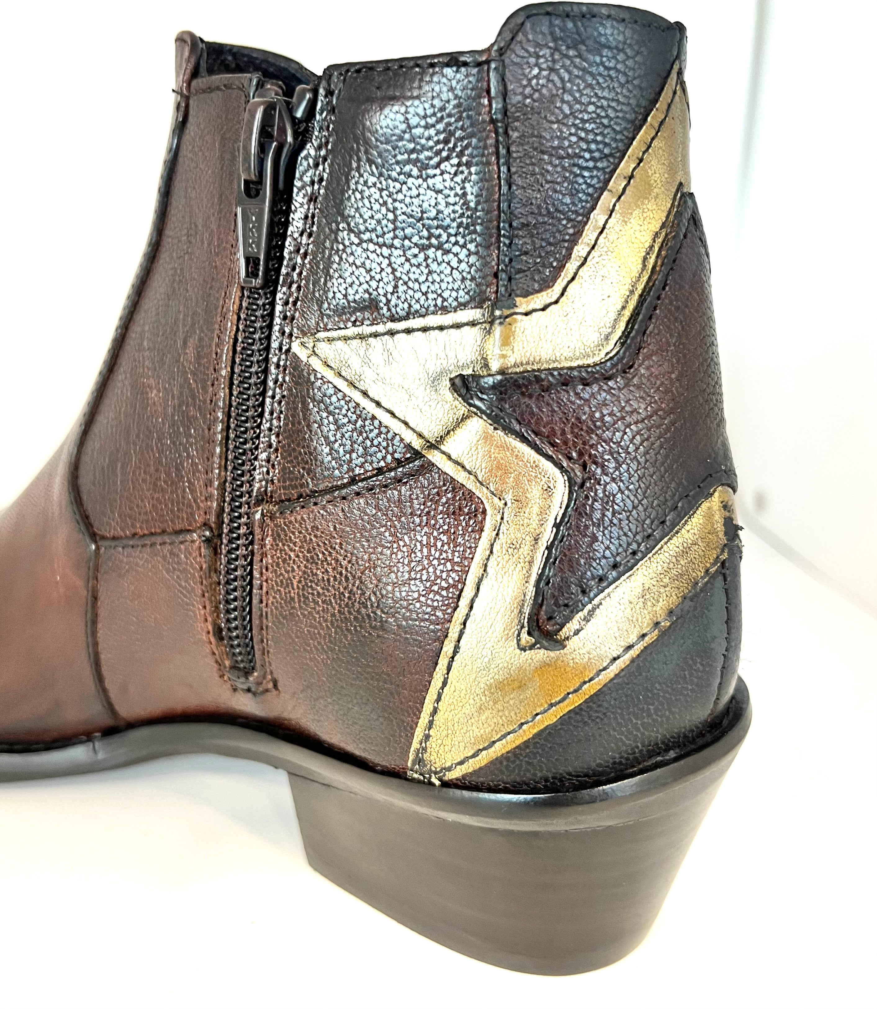Tronchetto Star moro in pelle vintage