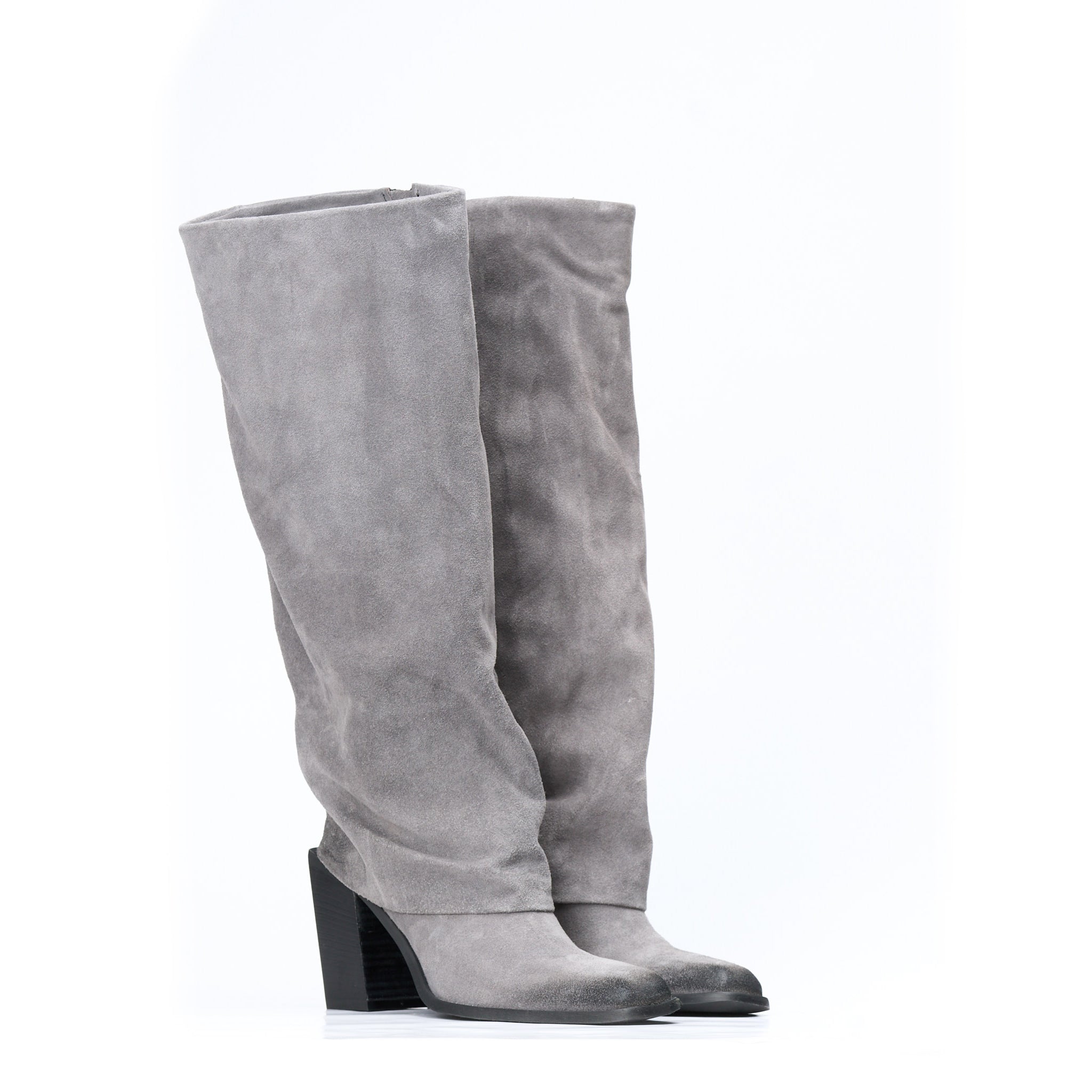 Stivale Roby camoscio grigio