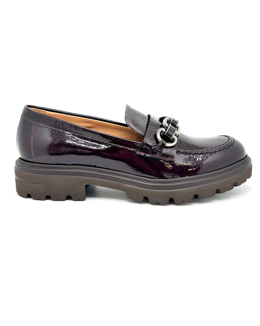 Mocassino vernice Burgundy