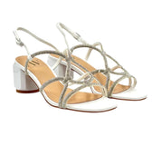 Sandalo bianco gioiello Vanity