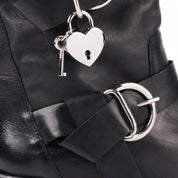 Stivaletti pelle nera kleo