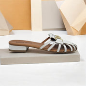 Sabot pelle bianco latte Guccino