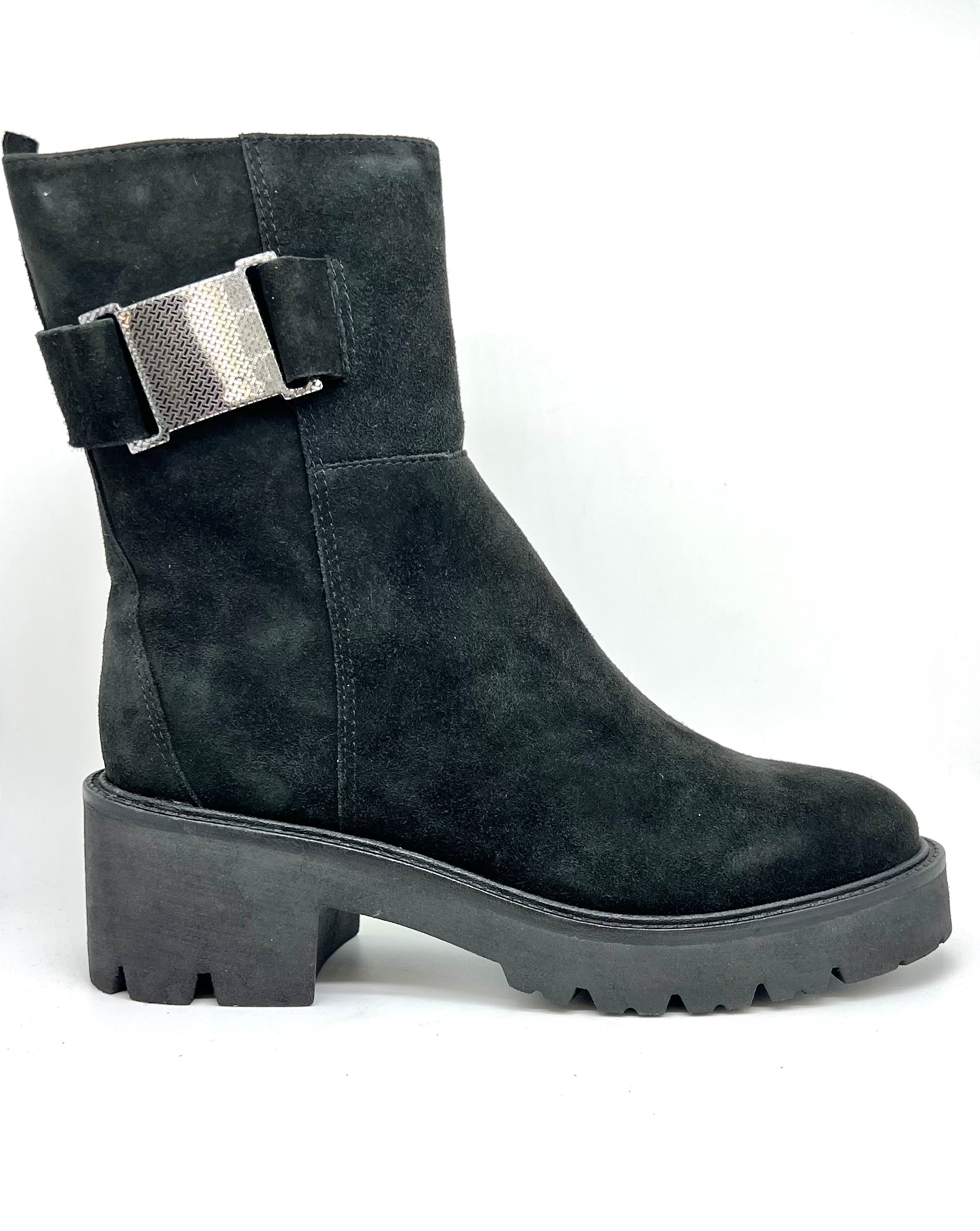 Stivaletto camoscio nero Debby