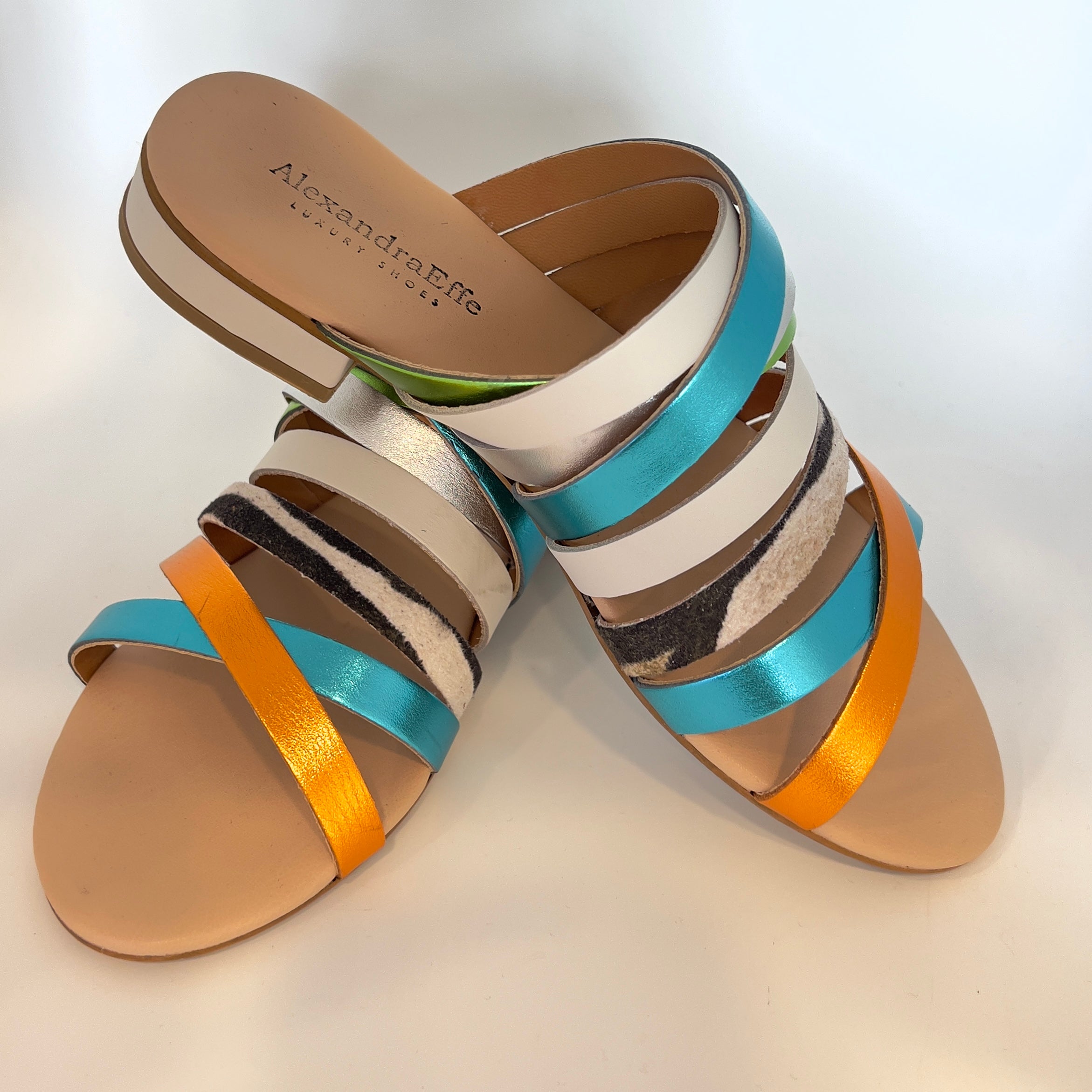 Sabot pelle multicolor