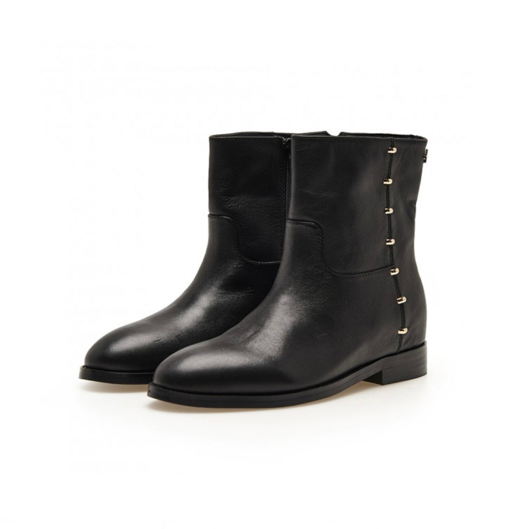 Stivaletto pelle nero Apepazza