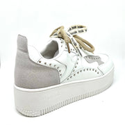Sneakers bianca e fango Braccialini