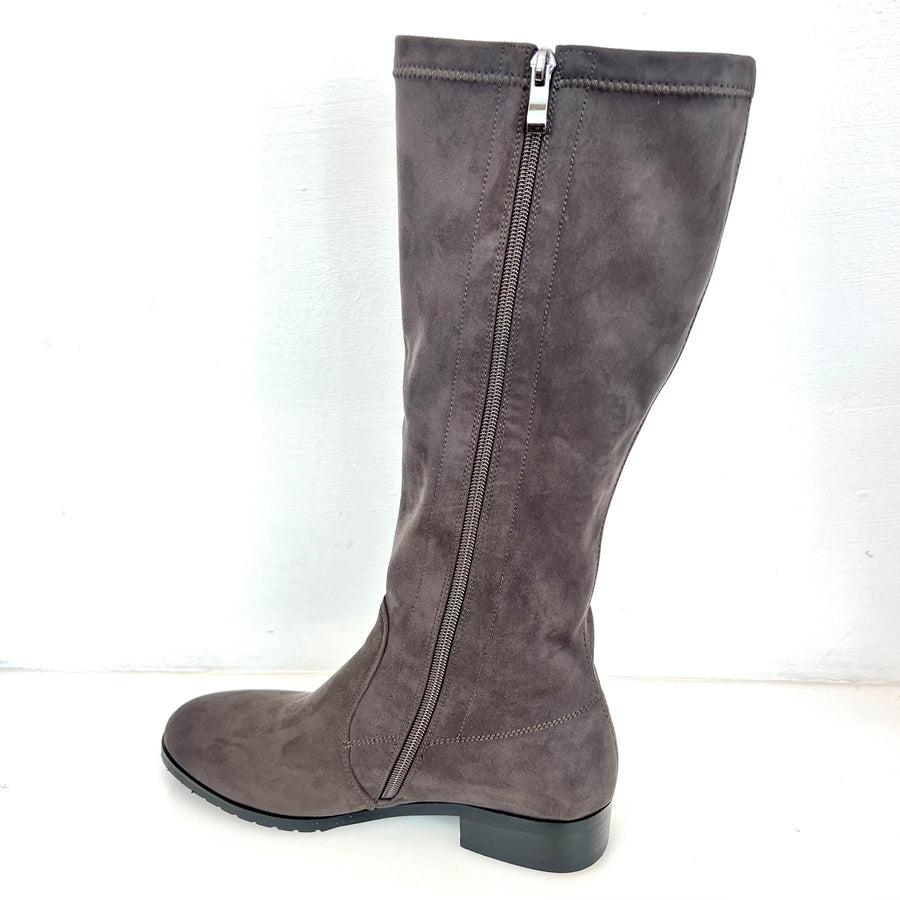 Stivale elasticizzato moro