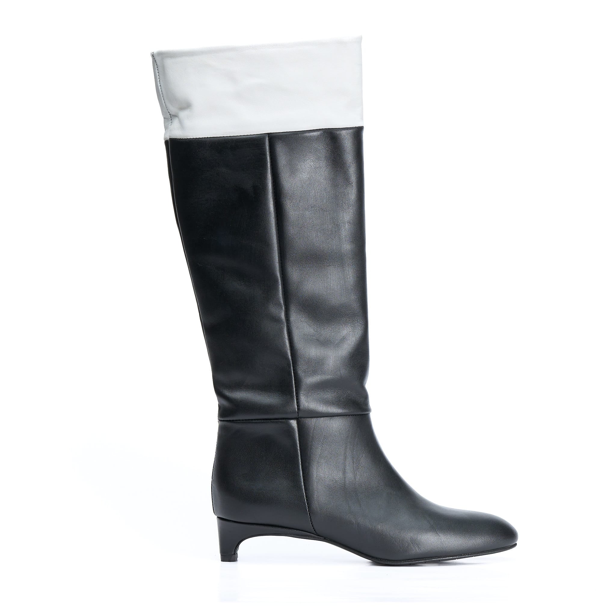 Stivale pelle nero Iris