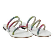 Sandalo pelle positano multicolor