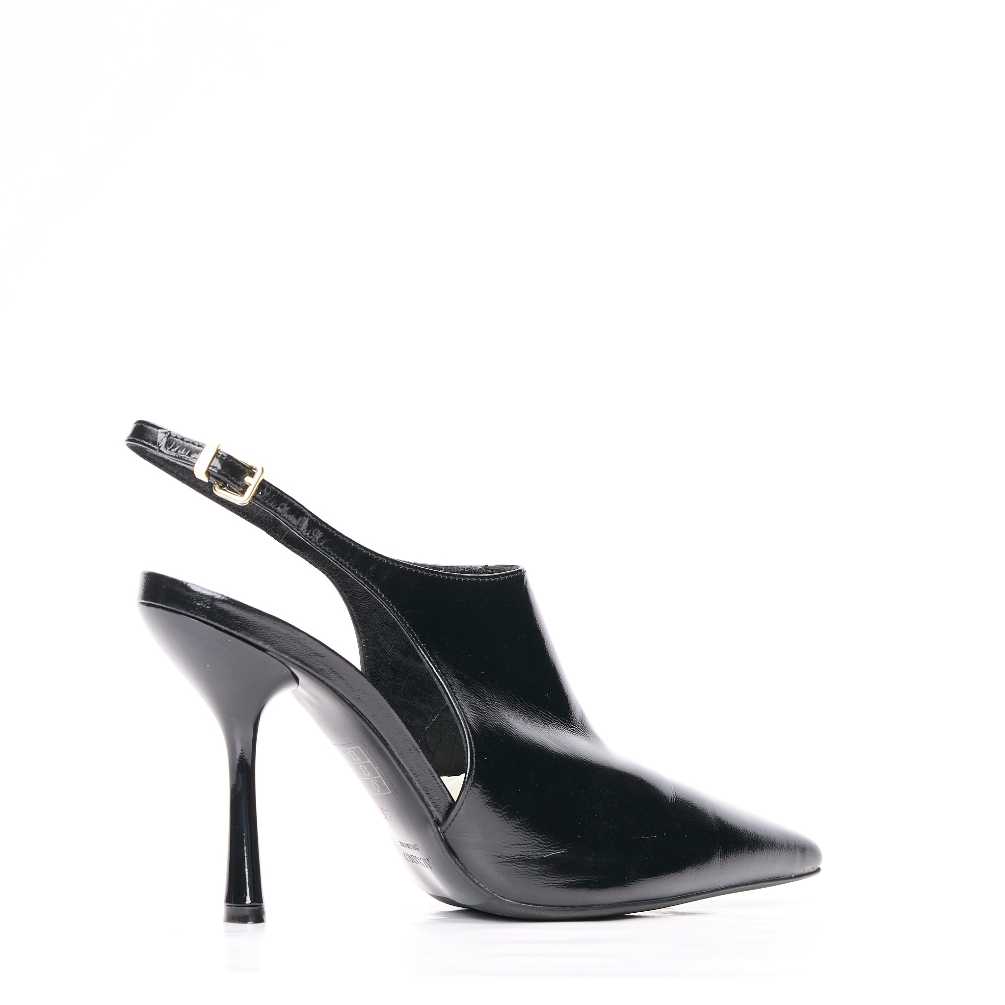 Chanel pelle nero tacco alto Albano