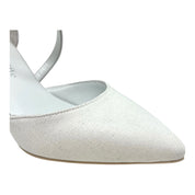 Scarpa sposa in glitter seta Chicca