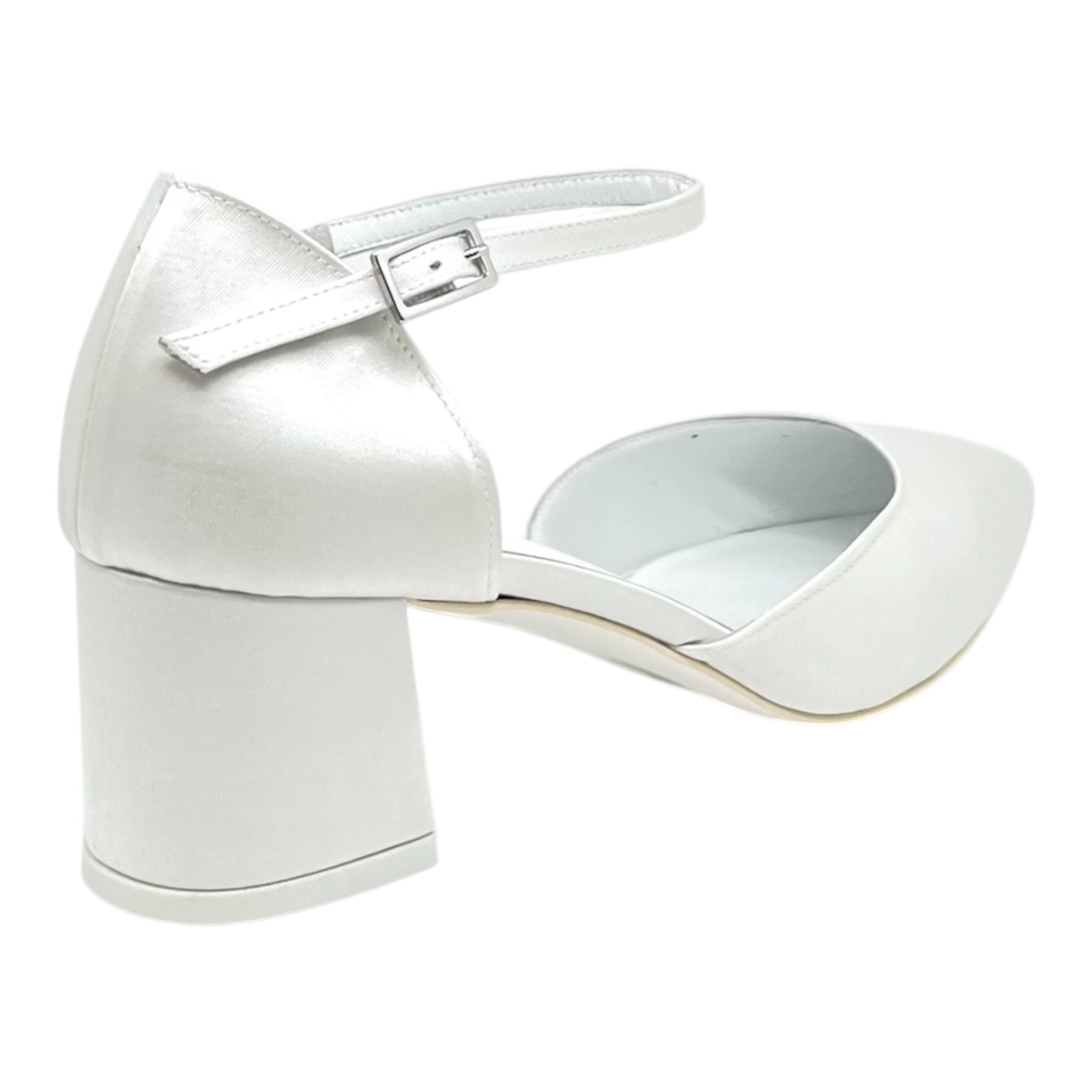 Scarpa da sposa bianco seta Irene