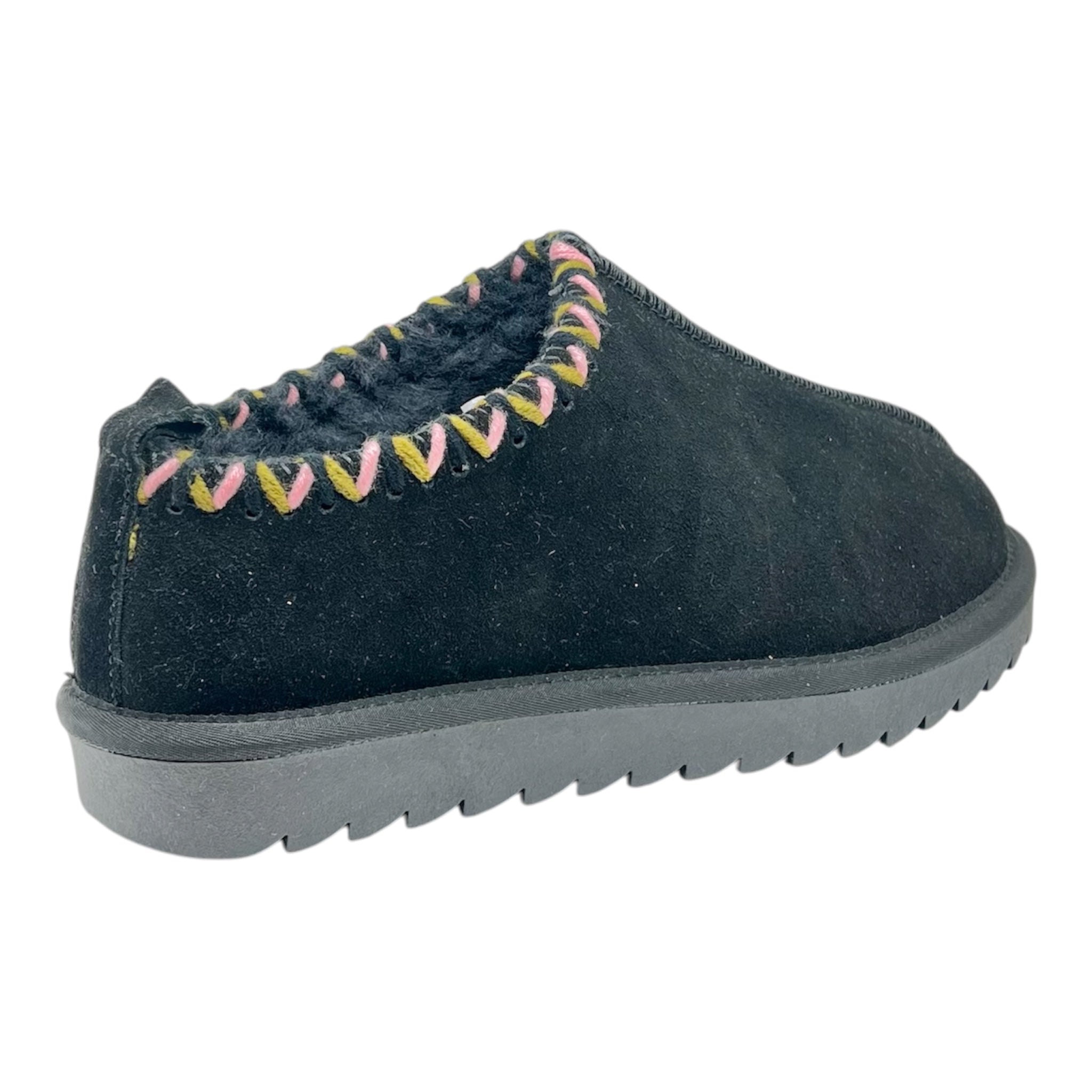 Sabot camoscio nero Colors