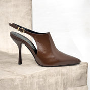 Chanel pelle cuoio tacco alto Albano