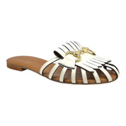 Sabot pelle bianco latte Guccino