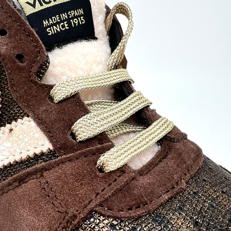 Sneaker Victoria mix cioccolato