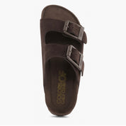 Sandalo doppia fascia moro