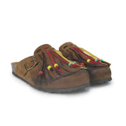 Sabot camoscio frange modello Boston