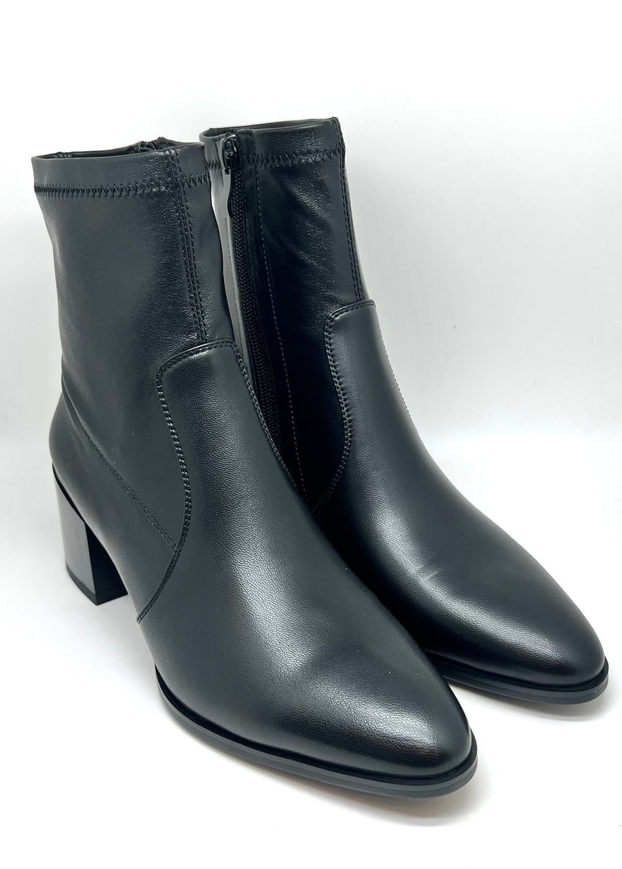 Stivaletto nero tacco comodo