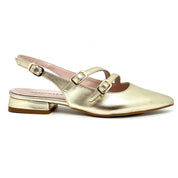 Slingback platino bassa