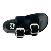Sandalo doppia fascia camoscio Miky