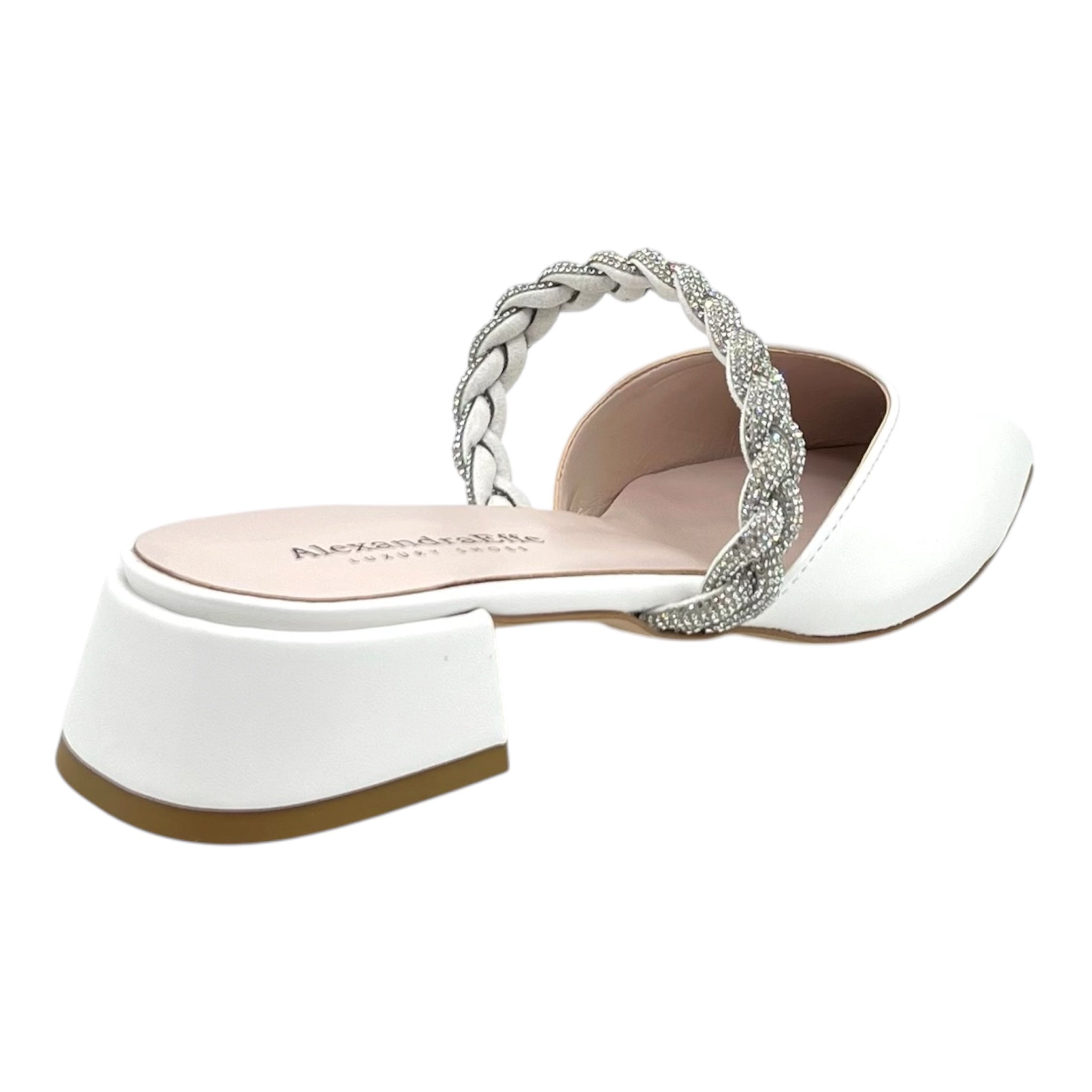 Chanel bianco tacco basso treccina
