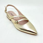 Slingback platino bassa
