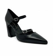 Slingback Albano pelle nera