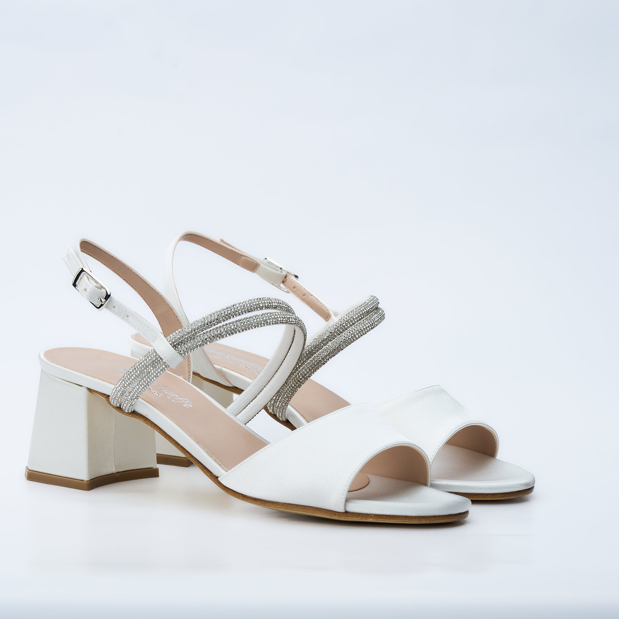 Sandalo sposa tacco basso Anny