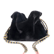 Borsa tracolla pelo nero Victoria