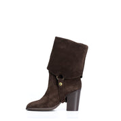 Stivale in camoscio moro Aurora