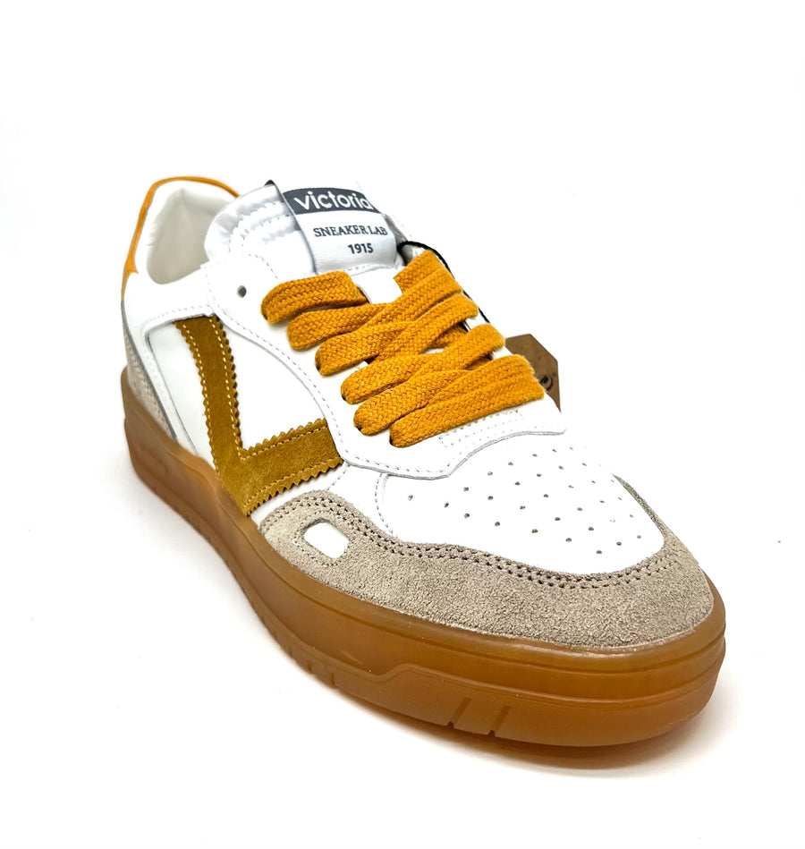 Sneaker Victoria Mostaza in pelle