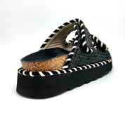 Zatterone intreccio nero Colors of California