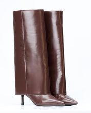 Stivale Eva in pelle cioccolato