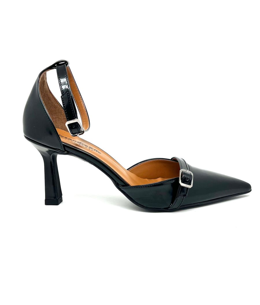 Décolleté cinturino nero Melody