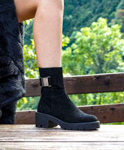 Stivaletto camoscio nero Debby